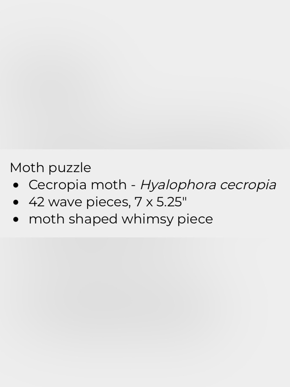 Nervous System Mini Wooden Puzzle - Cecropia Moth - EUC - add to your bundle!?!? - Picture 5 of 5